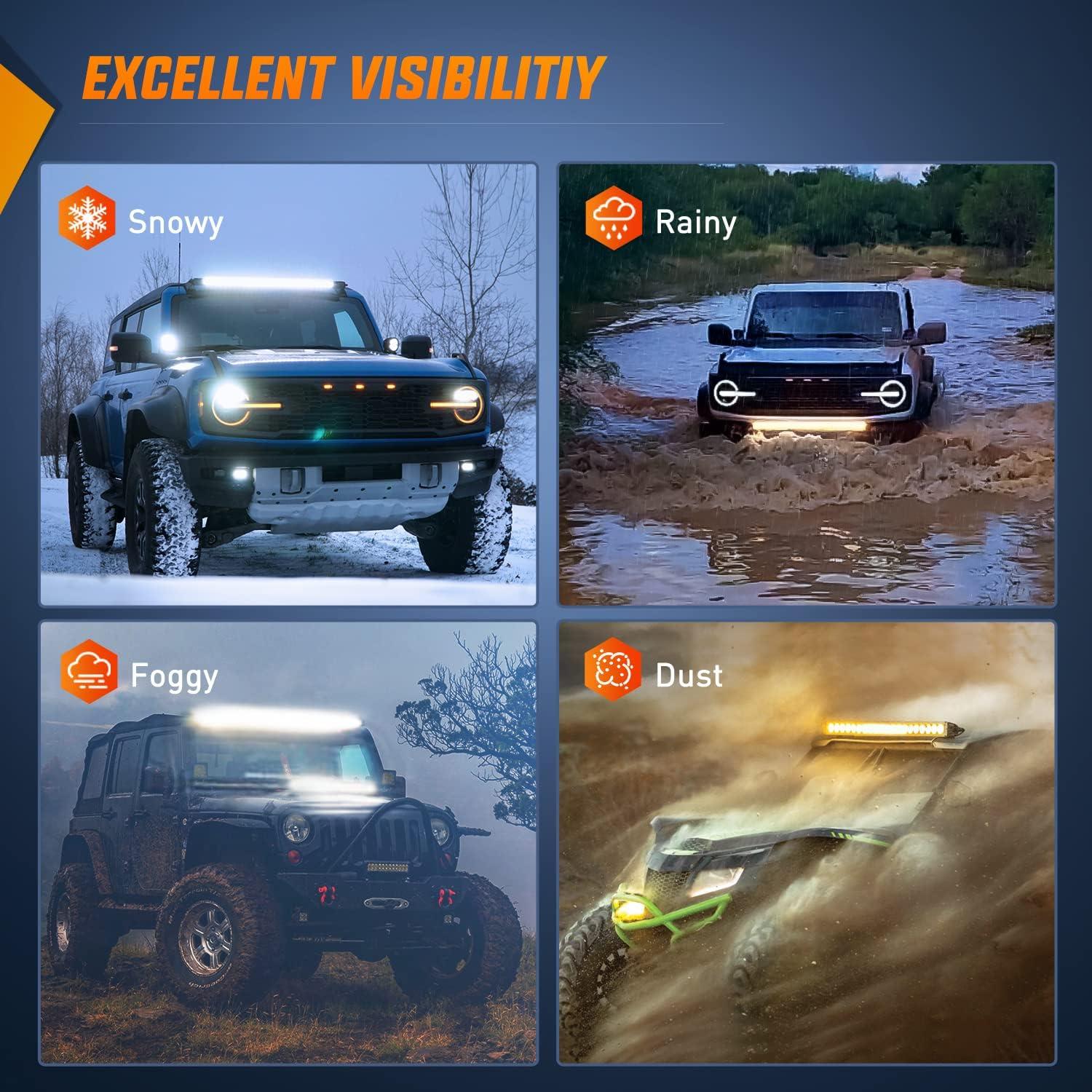 imageNilight 40005CA 31inch 150W Spot ampamp Flood Combo Single Row 14500LM Off Road LED Fog ampamp Driving Roof Bumper Light Bars for Jeep Ford Trucks Boat 2 Years WarrantyWhite