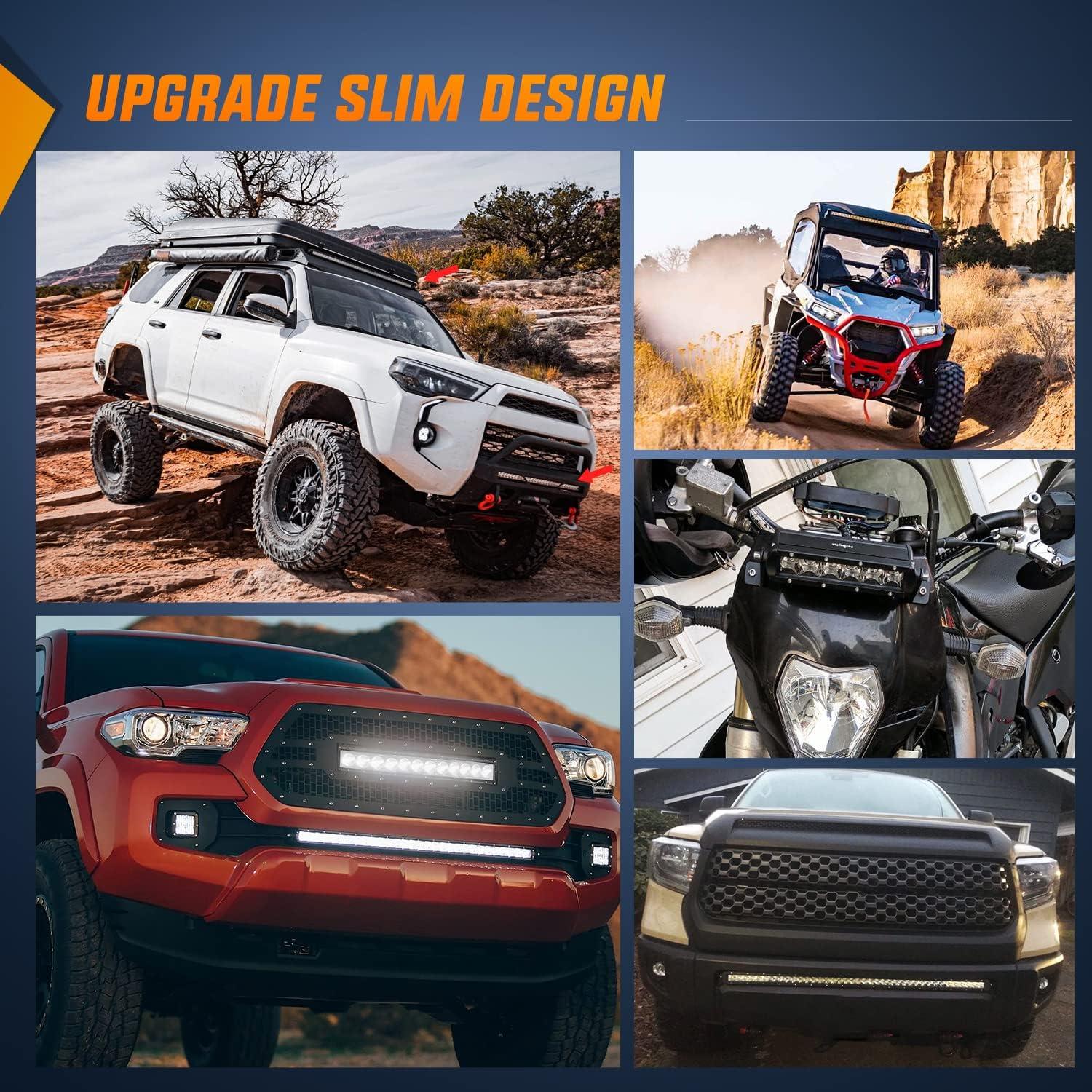 imageNilight 40005CA 31inch 150W Spot ampamp Flood Combo Single Row 14500LM Off Road LED Fog ampamp Driving Roof Bumper Light Bars for Jeep Ford Trucks Boat 2 Years WarrantyWhite