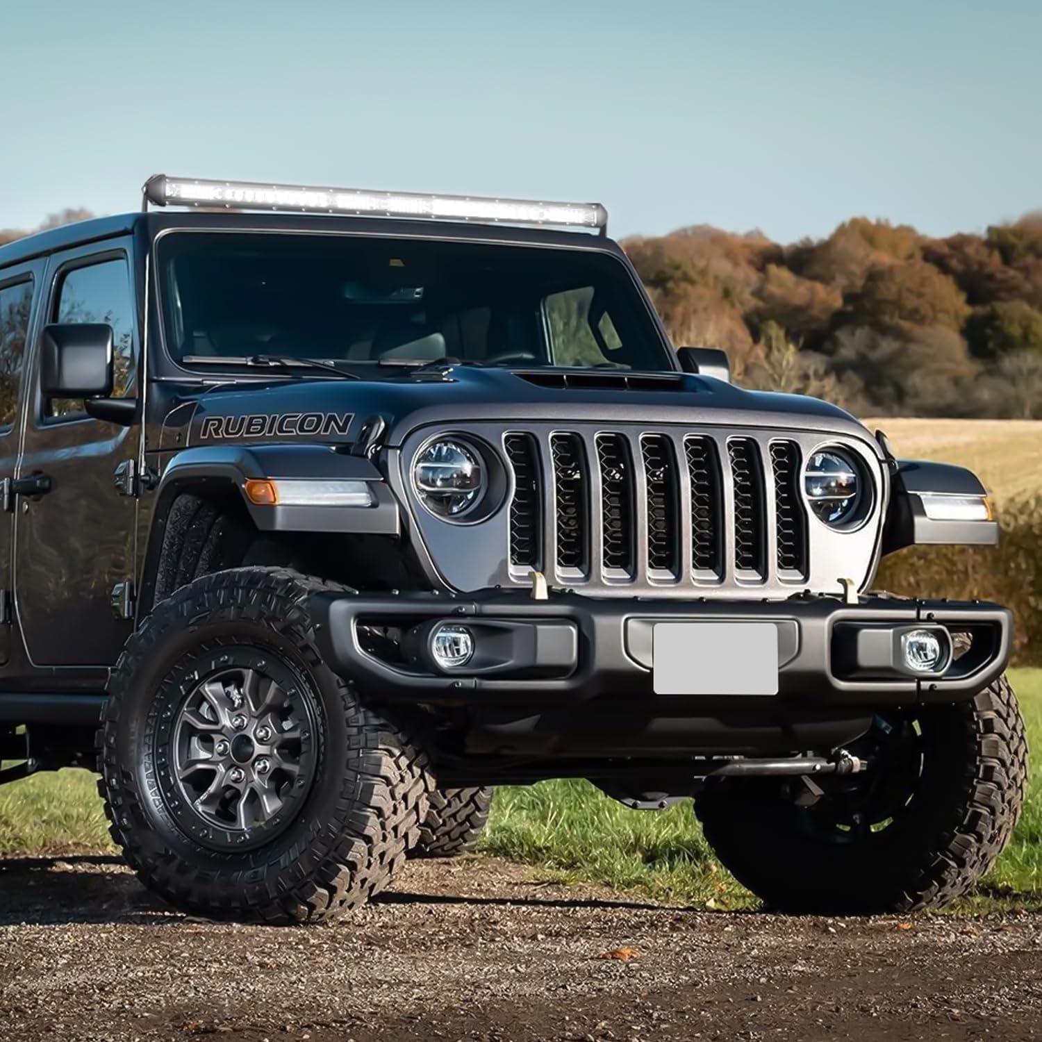 imageNilight 40005CA 31inch 150W Spot ampamp Flood Combo Single Row 14500LM Off Road LED Fog ampamp Driving Roof Bumper Light Bars for Jeep Ford Trucks Boat 2 Years WarrantyWhite 31Inch 78LED 2Pcs