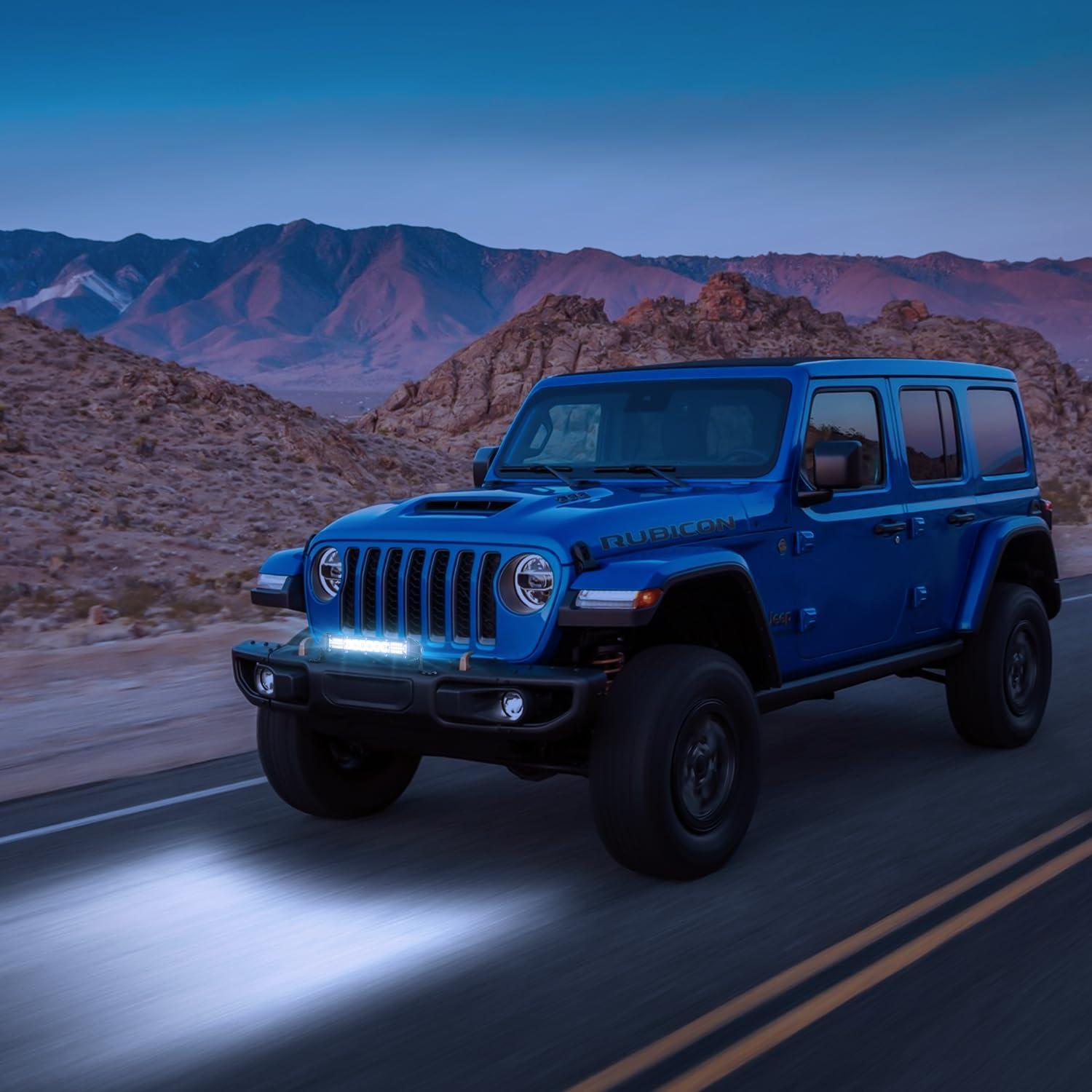 imageNilight Led Pods Light Bar Super Slim 2Pcs 7 Inch 30W Spot Driving Fog 3600LM Off Road Lighting for Trucks Pickup SUV ATV UTV Boat 4x4 Van Camper 2 Style MountingWhite 7Inch 16LED 2Pcs