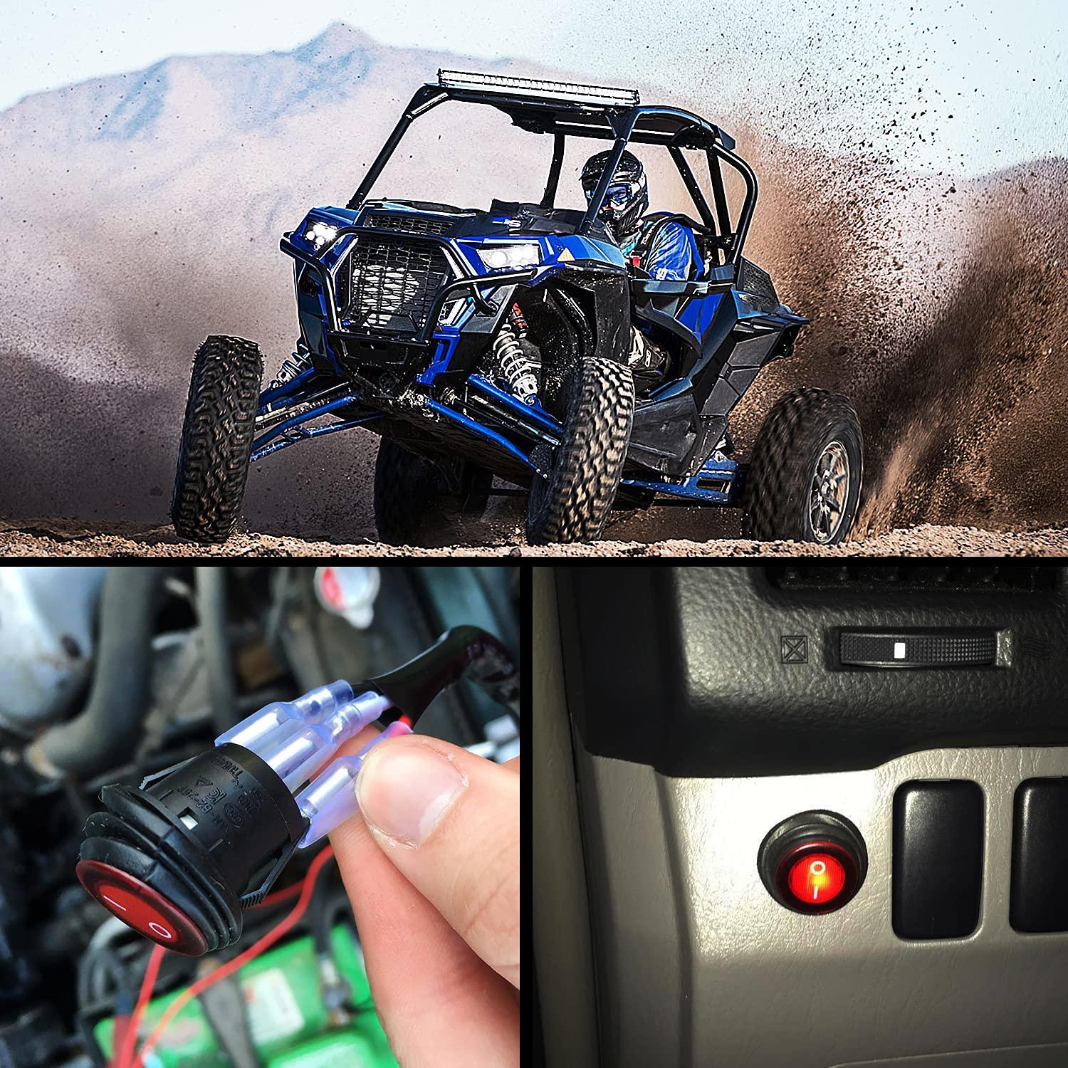imageNilight Wiring Harness Kit Nylon 16 AWG 2 Leads 12 V On Off Switch Power Relay Blade Fuse for LED Light Bar Off Road Lights on Cars Jeep Boat Trucks14AWG2 Lead