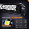 Nilight LED Light Bar 16 Inch 60W Flood Spot Combo Beam 7200LM v Offroad Single Row Slim LED Driving Lighting for Pickup Truck SUV ATV UTV Boat Jeep(16Inch 60W Light Bar)