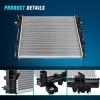 Nilight Radiator for Jeep Liberty 3.7L 2002 2003 2004 2005 2006, Engine Coolant Radiator with Oil Cooler, Automatic Transmission, Replace# 52080120AB, CU2481, 2481(Jeep Wrangler V6 2007-2017)
