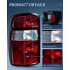 Nilight Taillight Assembly Compatible with 2000 2001 2002 2003 2004 2005 2006 Chevy Tahoe Suburban GMC Yukon Tail Light OE Style Rear Lamp Replacement Driver and Passenger Side(Dark Red)