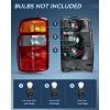 Nilight Taillight Assembly Compatible with 2000 2001 2002 2003 2004 2005 2006 Chevy Tahoe Suburban GMC Yukon Tail Light OE Style Rear Lamp Replacement Driver and Passenger Side(Red-Red Border)