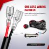 Nilight Wiring Harness Kit Nylon 16 AWG 2 Leads 12 V On Off Switch Power Relay Blade Fuse for LED Light Bar Off Road Lights on Cars Jeep Boat Trucks(12AWG-1 Lead)