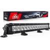 Nilight LED Light Bar 16 Inch 60W Flood Spot Combo Beam 7200LM v Offroad Single Row Slim LED Driving Lighting for Pickup Truck SUV ATV UTV Boat Jeep(20Inch 75W Light Bar)