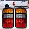Nilight Taillight Assembly Compatible with 2000 2001 2002 2003 2004 2005 2006 Chevy Tahoe Suburban GMC Yukon Tail Light OE Style Rear Lamp Replacement Driver and Passenger Side(Black-Black Border)