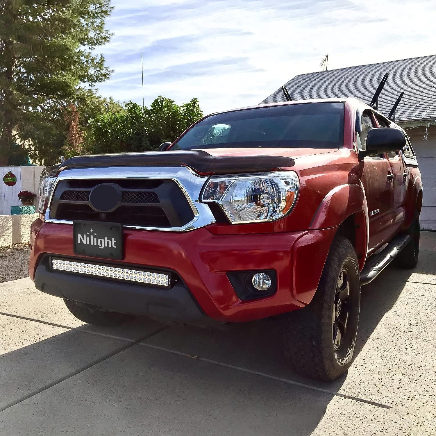 imageNilight 32 Inch 180W Spot Flood Combo Led Light Bar 2Pcs 18W 4Inch Spot LED Pods Driving Off Road Lights with 14AWG Wiring Harness Kit3 Leads for Van Car Pickup Golf Cart ATV UTV SUV Truck Boat32Inch 180W Light Bar