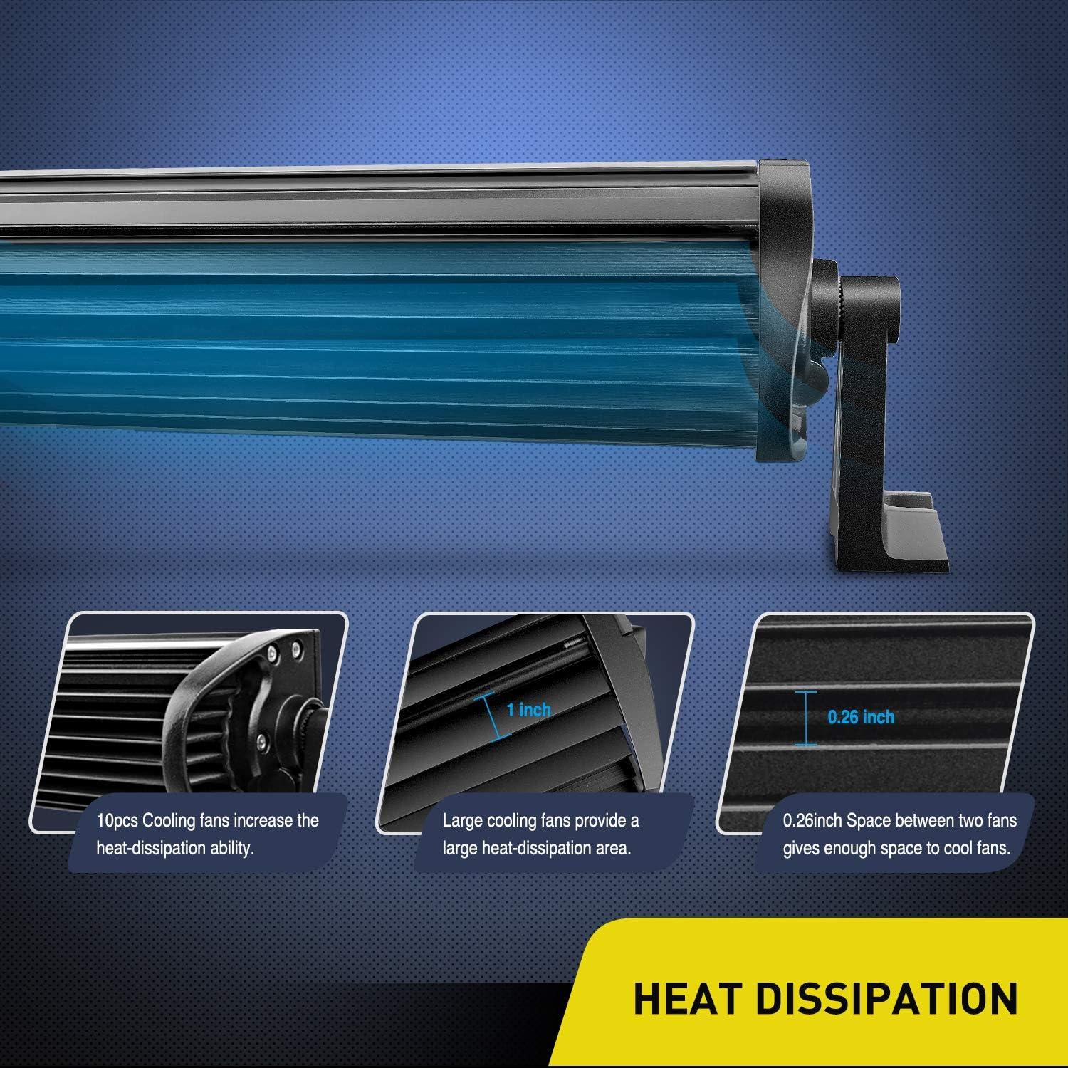 imageNilight 36W LED Light Bar Spot LED Lights Led Bar Driving Fog Light Off Road Lights52Inch 300W Curved Lights