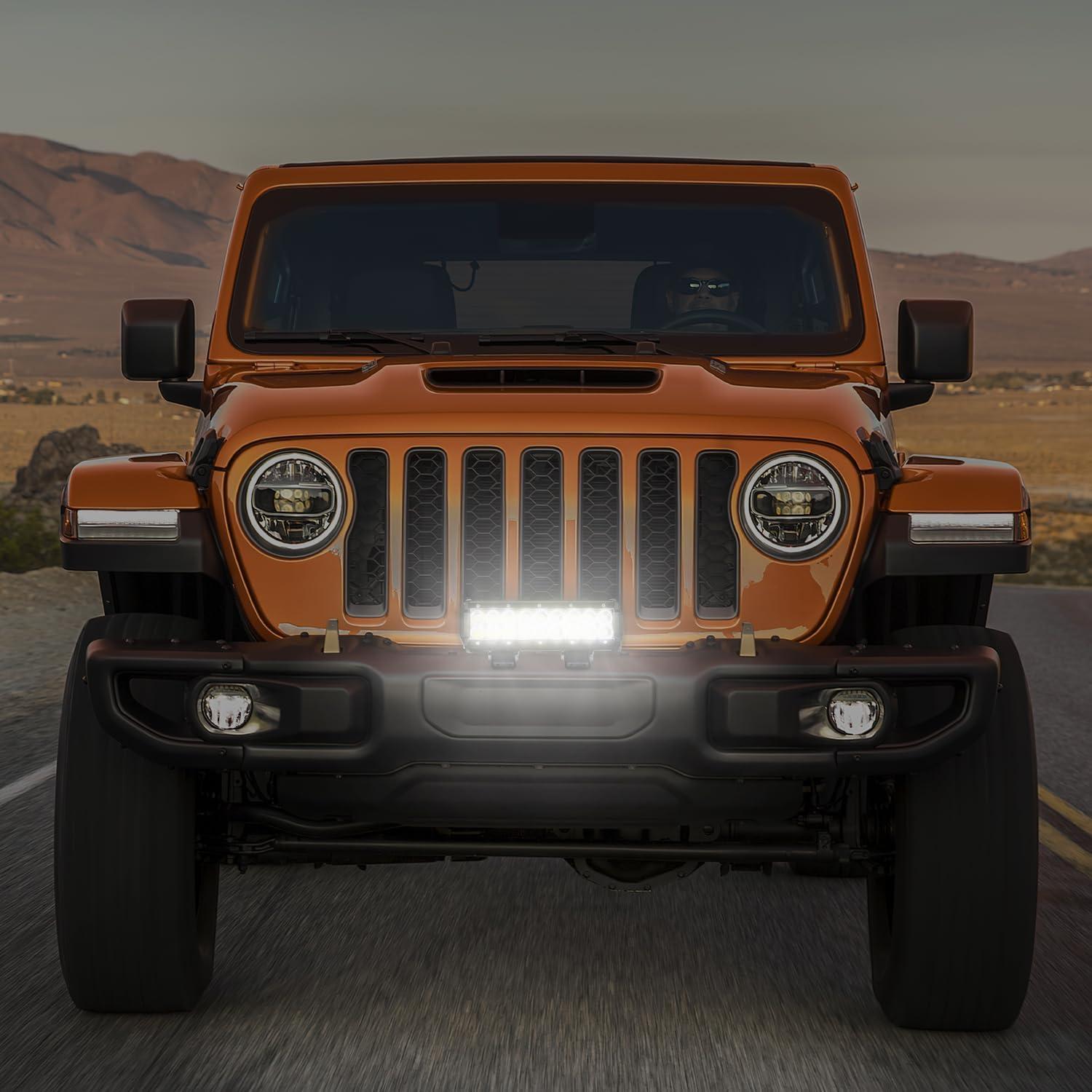 imageNilight LED Light Bar 9Inch 54W 3600LM Spot Off Road Driving Lamp Super Bright Waterproof Fog Work Lighting for Trucks SUV ATV UTV Pickup Boat Tractor 4x4 Van Camper9Inch 54W Lights White