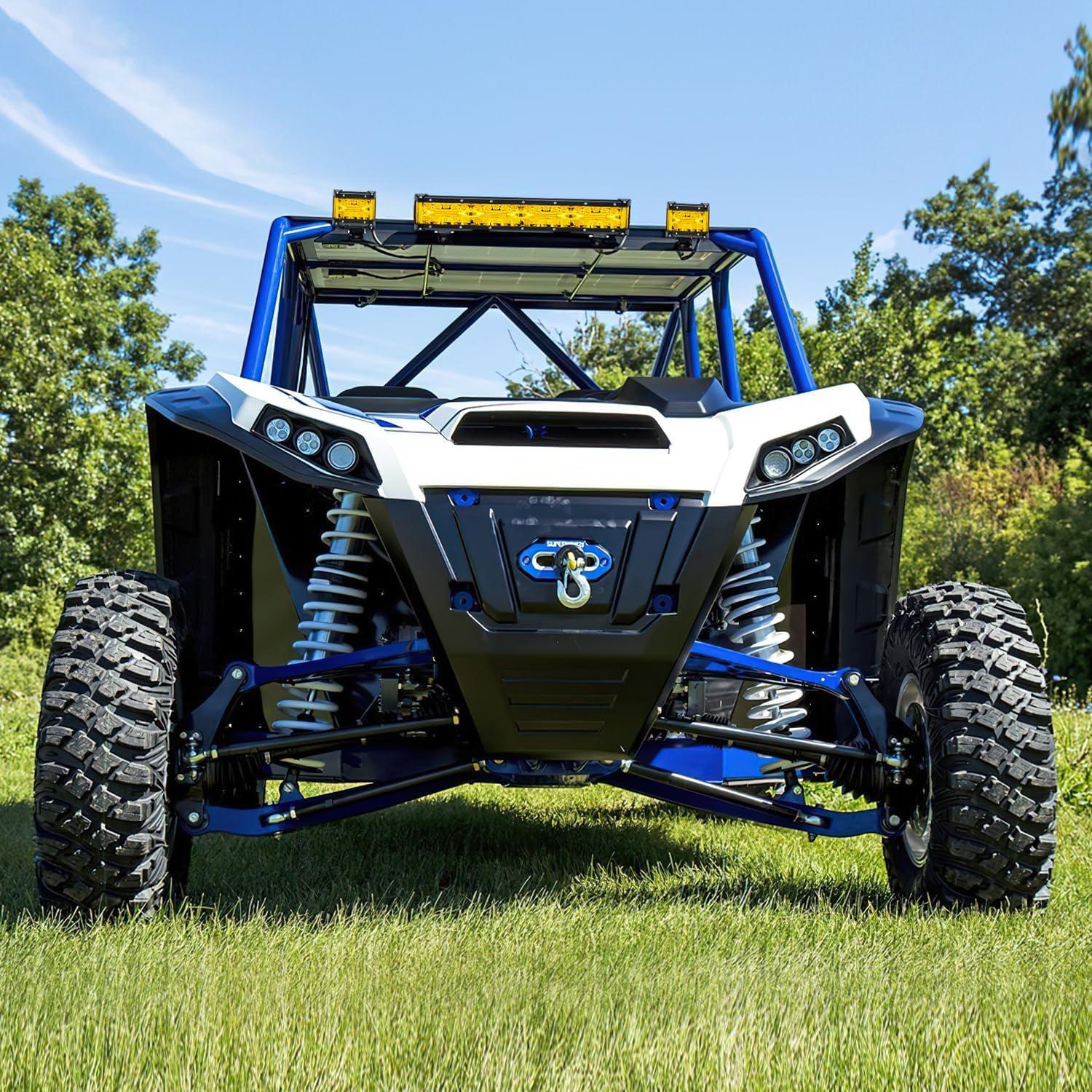 imageNilight LED Light Bar Set 12 Inch 300W Triple Row Spot Flood Combo Work Driving Lamp 2 Pcs 4 inch 60 W with Wiring Harness for Off road ATV Boat Lighting Year Warranty12 Inch Yellow Side Shooter Light Wiring harness