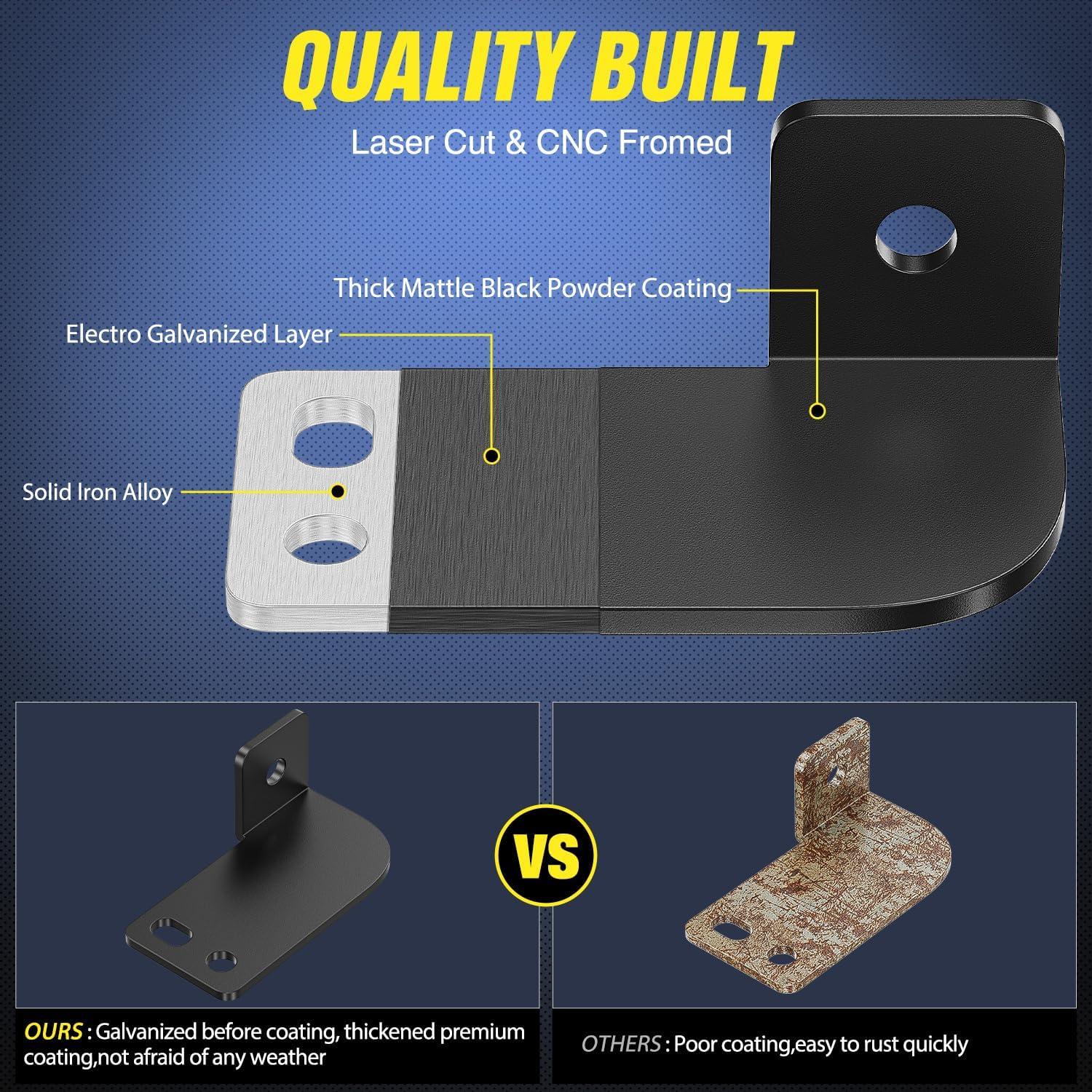 imageNilight LED Pods 2Pcs 3 Inch 42W LED Cubes Spot Flood Combo Square Driving Fog Off Road Work Lights for Trucks Pickup Golf Cart SUV ATV UTV 4x4 Van CamperLed Pods mounting Wiring for Polaris Ranger