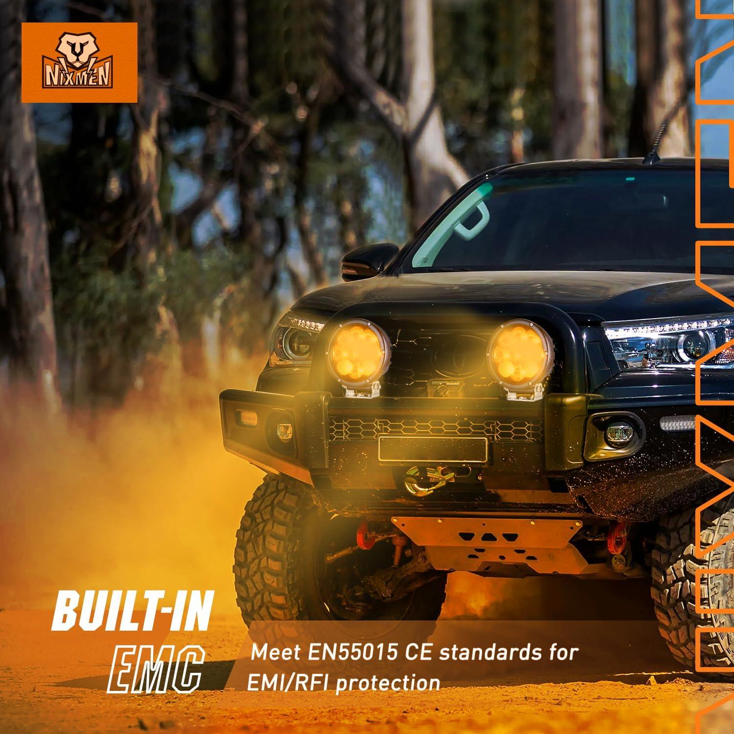 imageNilight Led Pods 2Pcs 18W 1260LM Flood Off Road Lights Super Bright Driving Work Fog Lamps for Trucks Pickup Golf Cart SUV ATV UTV 4x4 Van Camper Boat2Pcs 50w Led Light wWiring Harness