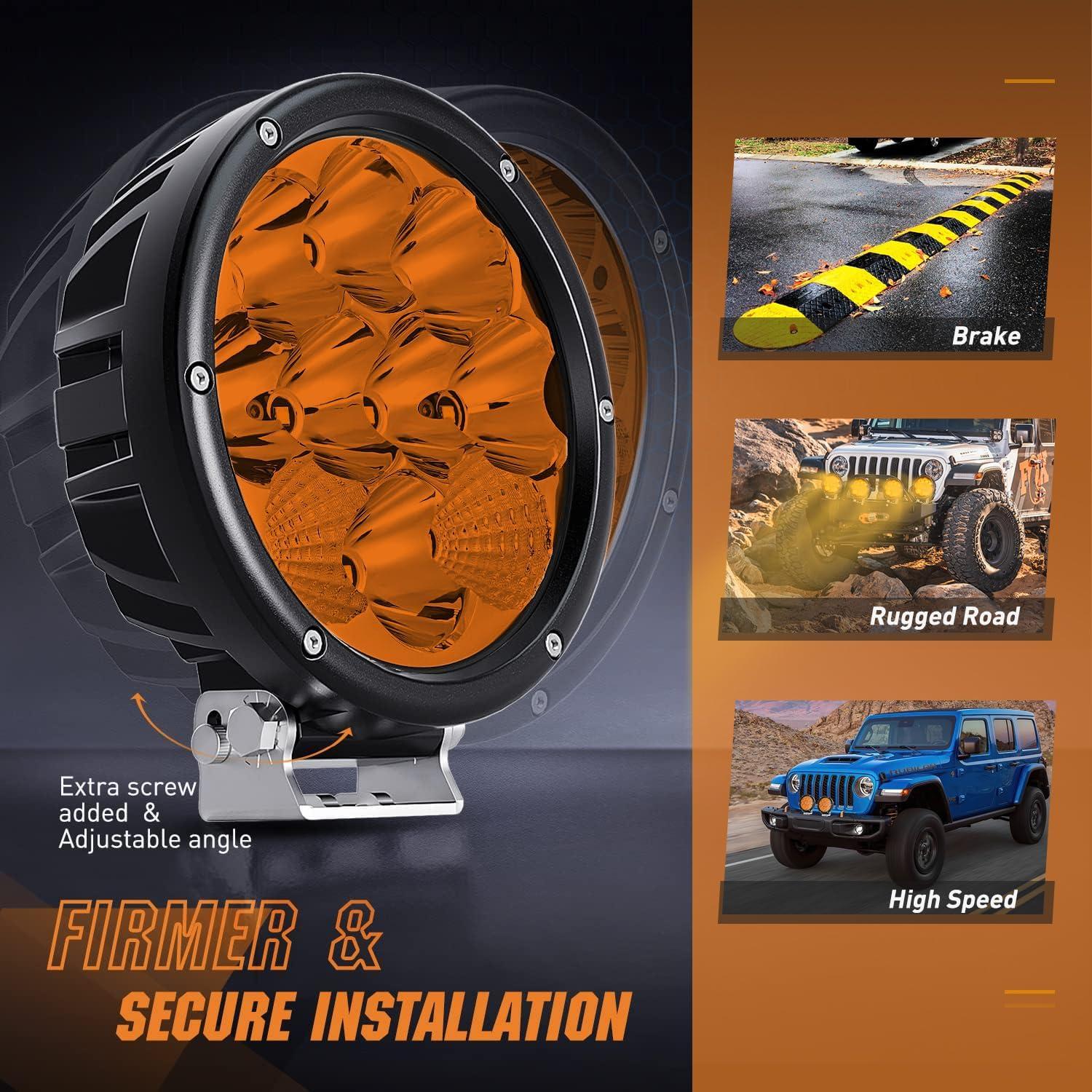 imageNilight Led Pods 2Pcs 18W 1260LM Flood Off Road Lights Super Bright Driving Work Fog Lamps for Trucks Pickup Golf Cart SUV ATV UTV 4x4 Van Camper Boat2Pcs 50w Led Light wWiring Harness