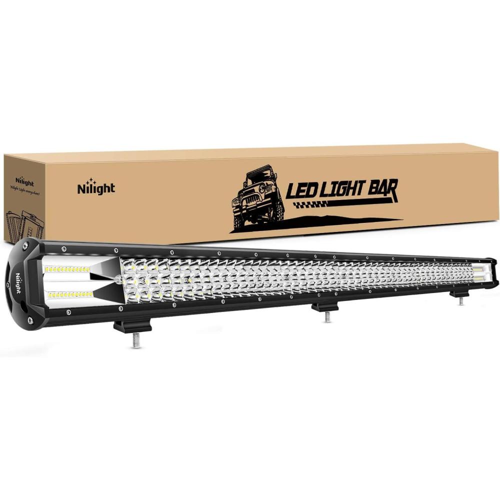 imageNilight  18007CA 37Inch Triple Row Led Light Bar 468W Flood Spot Combo 46800LM Driving Lights Boat Led OffRoad Lights for Trucks