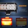 Nilight – NI06A-72W 12Inch 72W Spot Flood Combo Led Light Bar Off Road Lights Boat Lights Fog Light Driving Lights LED Work Light for Trucks, 2 Years Warranty, White(Red)