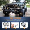 Nilight – NI16E-27W Led Light Bar 2PCS 4.5″ 27w 3000LM Round Spot Light Pod Off Road Fog Driving Roof Bar Bumper for Jeep,SUV Truck, Hunters(10 pack)