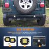 Nilight – NI23C-18W 2PCS 18W Flood LED Work Light Driving Lights Led Light Bar Off Road Led Lights Flush Mount for Jeep Truck Tacoma Bumper ATV UTV,2 Years Warranty(2PCS 18W Spot Flush Mount)