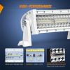 Nilight 13.5Inch 72W Curved Spot Flood Combo Led Light Bar Off Driving RoadFog Light 12V On/Off Switch 16AWG Wiring Harness Kit-1 Lead,2 Year Warranty(9Inch 84 Leds White Shell)
