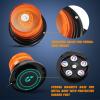Nilight 18LED Magnetic Beacon Light Amber White Wireless Rotating Powered Emergency Hazard Warning Safety Flashing Rooftop Led Strobe Lights for Car Truck Snow Plows Forklift Trailer Security Vehicles(ABS Base)