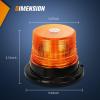 Nilight 18LED Magnetic Beacon Light Amber White Wireless Rotating Powered Emergency Hazard Warning Safety Flashing Rooftop Led Strobe Lights for Car Truck Snow Plows Forklift Trailer Security Vehicles(ABS Base)