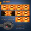 Nilight 18LED Magnetic Beacon Light Amber White Wireless Rotating Powered Emergency Hazard Warning Safety Flashing Rooftop Led Strobe Lights for Car Truck Snow Plows Forklift Trailer Security Vehicles(Aluminum Base)