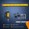 Nilight 20Inch 420W LED Light Bar 2PCS 4Inch 60W Light Pods Amber White Strobe 6 Modes Memory Function Reset Function Off Road Truck with 16AWG Wiring Harness Kit-3 Lead(Yellow Side Shooter Light + Wiring Harness)
