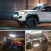 Nilight 26Inch 540W LED Light Bar Spot Flood Amber White Strobe 6 Modes with Memory Function Off-Road Truck Car ATV SUV Cabin Boat with 16AWG Wiring Harness Kit-1 Lead(26Inch light White +Wiring Harness)