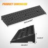 Nilight 2.8″ Rise Curb Ramps, Heavy Duty Rubber Driveway Threshold Shed Ramp for Sidewalk Cars Lawn Mower Wheelchairs Motorcycles, 3300lbs Load Capacity(3.6″ Rise)
