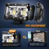 Nilight 2PCS 5 Inch 96W Flood LED Light Bar 3600LM Driving Lights Fog Light Led Off Road Lights for Trucks Jeep UTV ATV Marine Boat(2PCS 5Inch Quad Row Flood Lights)