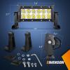 Nilight 36W LED Light Bar Spot LED Lights Led Bar Driving Fog Light Off Road Lights(1PC 36W Light Bar)