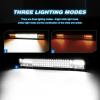 Nilight 73003C-A 22Inch 150W Double Row 15000LM 7D Flood Spot Combo Beam LED Light Bar(22Inch White & Amber Lights)