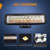 Nilight LED Light Bar 2PCS 18W 6Inch Flood LED Pods Offroad Fog Light Waterproof for Boat SUV ATV 4WD Car Truck Golf Cart 12V 24V,2 Years Warranty(2Pcs White/Amber Lights)