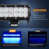 Nilight LED Light Bar 9Inch 54W 3600LM Spot Off Road Driving Lamp Super Bright Waterproof Fog Work Lighting for Trucks SUV ATV UTV Pick-up Boat Tractor 4×4 Van Camper(Blue)