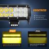 Nilight LED Light Bar 9Inch 54W 3600LM Spot Off Road Driving Lamp Super Bright Waterproof Fog Work Lighting for Trucks SUV ATV UTV Pick-up Boat Tractor 4×4 Van Camper(Yellow)