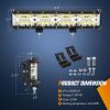Nilight LED Light Bar Set, 12 Inch 300W Triple Row Spot Flood Combo Work Driving Lamp, 2 Pcs 4 inch 60 W with Wiring Harness for Off road ATV Boat Lighting, Year Warranty(13.5Inch Side Shooter Light)