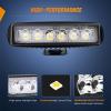 Nilight Led Light Bar 2PCS 18w Spot Driving Fog Light Led Pods Off Road Lights Boat Lights Driving Lights Led Work Light SUV Lamp(White Lights Black House)