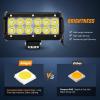 Nilight Led Light Bar 2PCS 36w 6.5Inch Spot Off Road Lights Super Bright Driving Fog Light Boat Lights Driving Lights Led Work Light SUV Lamp(36w Led Light)