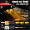 Nilight Led Pods 2Pcs 18W 1260LM Flood Off Road Lights Super Bright Driving Work Fog Lamps for Trucks Pickup Golf Cart SUV ATV UTV 4×4 Van Camper Boat(2Pcs 50w Led Light w/Wiring Harness)