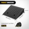 Nilight Rubber Curb Ramps, 7.5 Inches Rise Height Heavy Duty Rubber Threshold Ramp, Portable Driveway Ramps for Cars Wheelchairs Scooter Lawn Mower, 7000lbs Load Capacity, 2 Pack(5″ Rise)