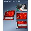 Nilight Taillight Assembly Compatible with 2011 2012 2013 2014 2015 2016 2017 2018 2019 2020 Dodge Journey Outer Tail Light Left Drive Side(Inner Passenger Side)