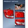 Nilight Taillight Assembly Compatible with 2011 2012 2013 2014 2015 2016 2017 2018 2019 2020 Dodge Journey Outer Tail Light Left Drive Side(Outer Drive Side)