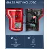 Nilight Taillight Assembly Compatible with 2015 2016 2017 Ford F150 F-150 Pickup Truck Taillight Rear Lamp Replacement OE Style Red Housing with Bulbs and Harness Passenger side(Pair of Driver and Passenger Side)