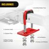 Nilight Trailer Hitch Tightener for 2 Inch Hitches Mount Anti Rattle Heavy Duty Steel with Rubber Cover Red U Bolt Matte Black Plate Electrophoresis Anti-Rust Triple Protective(Red 2Inch 1PC)