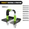 Nilight Trailer Hitch Tightener for 2 Inch Hitches Mount Anti Rattle Heavy Duty Steel with Rubber Cover Red U Bolt Matte Black Plate Electrophoresis Anti-Rust Triple Protective(Black/Green 2Inch 1PC)