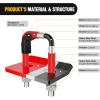 Nilight Trailer Hitch Tightener for 2 Inch Hitches Mount Anti Rattle Heavy Duty Steel with Rubber Cover Red U Bolt Matte Black Plate Electrophoresis Anti-Rust Triple Protective(Red 2Inch 1PC)