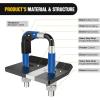 Nilight Trailer Hitch Tightener for 2 Inch Hitches Mount Anti Rattle Heavy Duty Steel with Rubber Cover Red U Bolt Matte Black Plate Electrophoresis Anti-Rust Triple Protective(Black/Blue 2Inch 1PC)