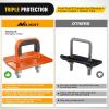 Nilight Trailer Hitch Tightener for 2 Inch Hitches Mount Anti Rattle Heavy Duty Steel with Rubber Cover Red U Bolt Matte Black Plate Electrophoresis Anti-Rust Triple Protective(Orange 2Inch 1PC)