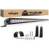 Nilight – 40007C-A 51Inch 250W Super Slim Spot Flood Combo Bar Driving Fog Single Row Off Road LED Lights-2 Style Mounting Brackets, White(White)
